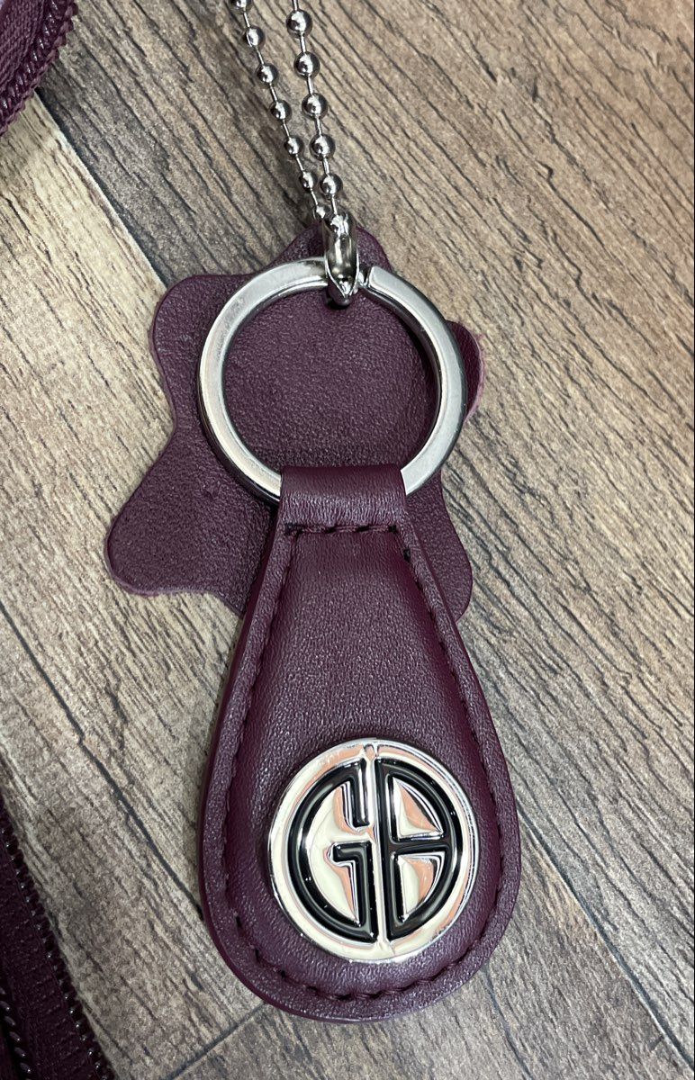 Giani Bernini Maroon Leather Hobo Shoulder Bag Purse Silver Hardware