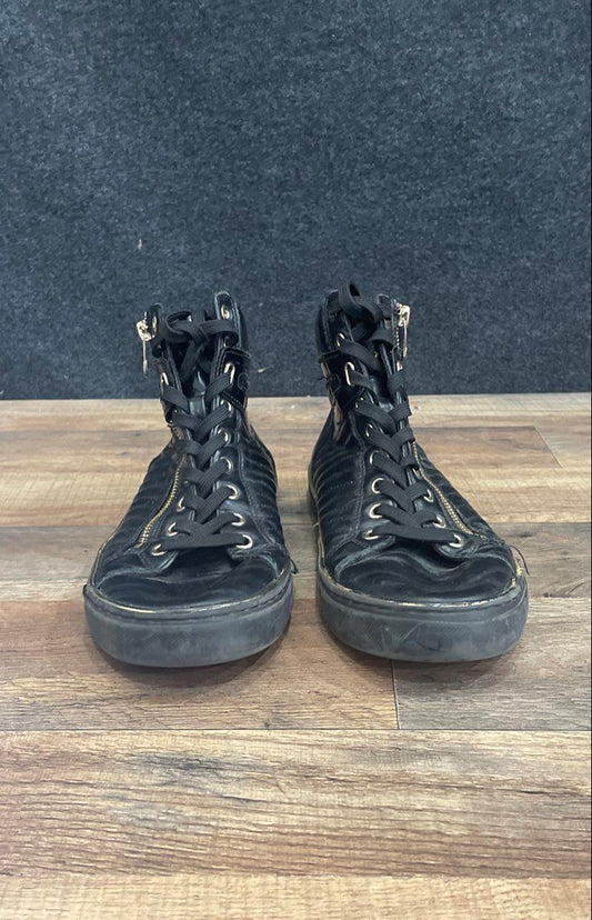 Guess Million Black Red High Top Sneakers Boots Men's Size 8.5