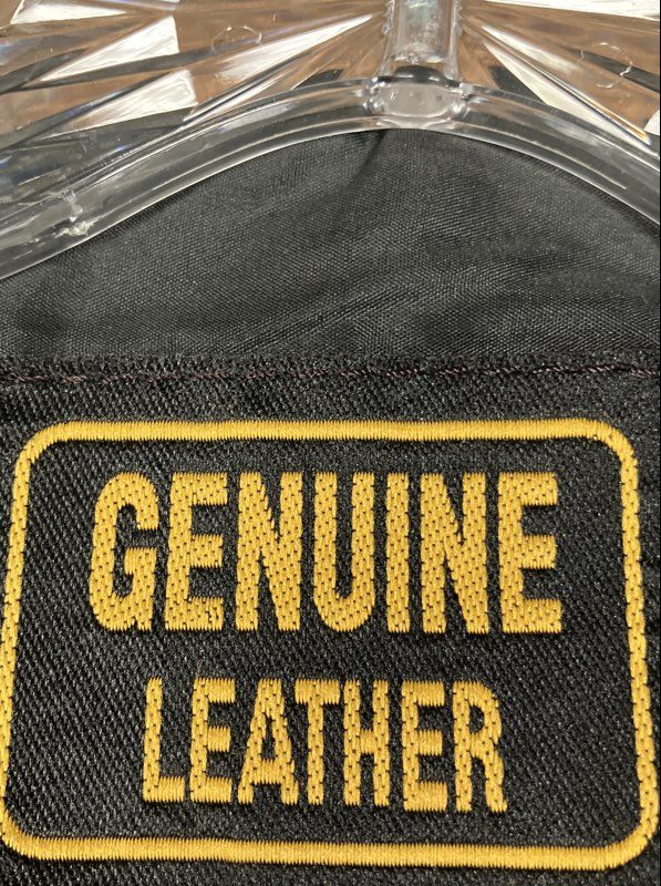 Vintage Men's Black Leather Motorcycle Biker Vest Skull Wings Flag Patch Sz S