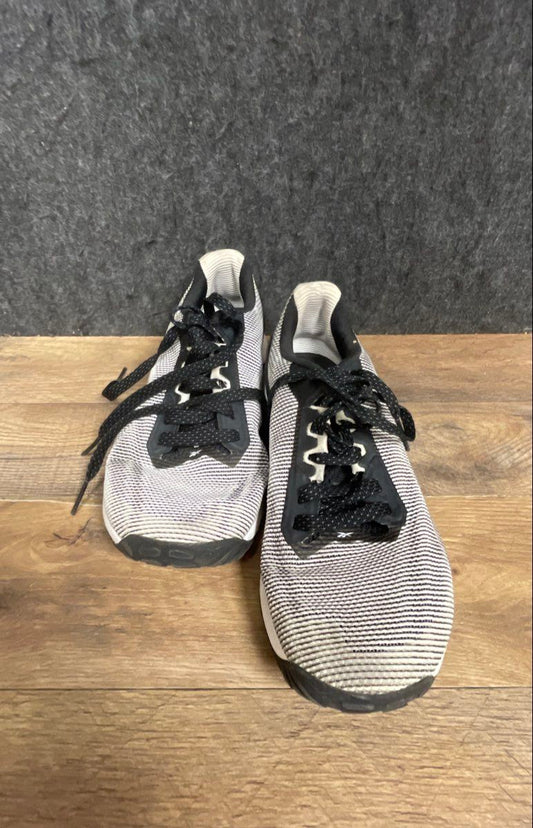 Reebok Nano X1 White Black Grey Knit Women's Training Shoes Size 8.5