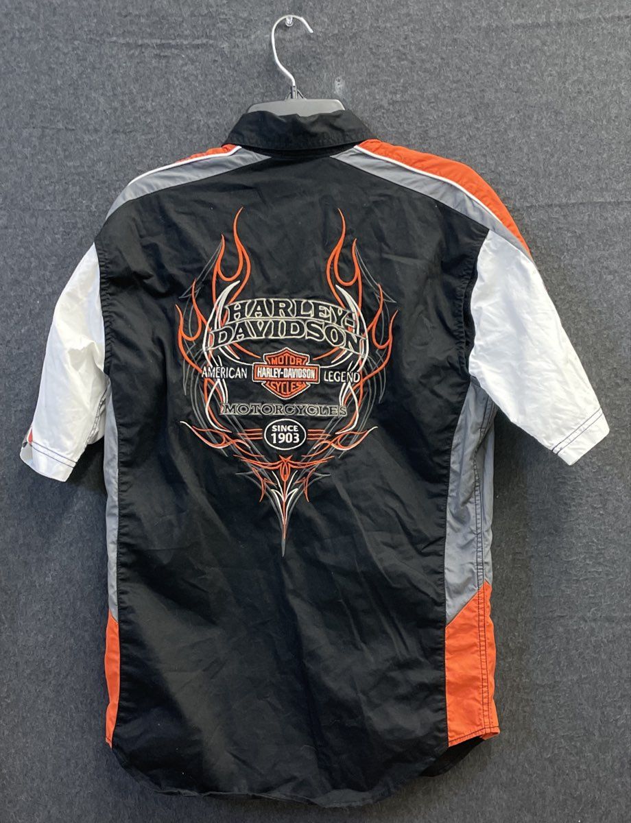 Harley-Davidson Genuine MotorClothes Performance Garage Work Shirt Embroidered S