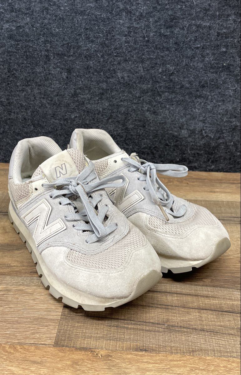 New Balance 574 Grey White Men's Lifestyle Sneakers ML574DCT Size 8.5