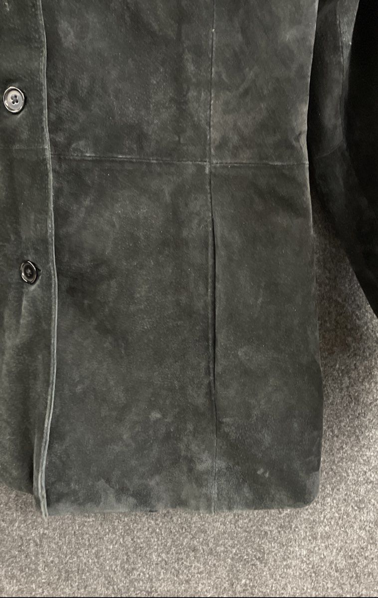 Dialogue Women's Black Genuine Suede Leather Blazer Jacket Plus Sz 1X