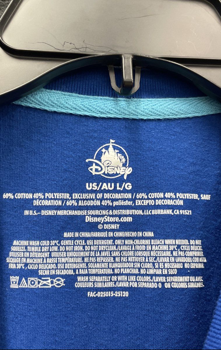 Disney Men's EPCOT International Food & Wine Festival 2025 T-Shirt Blue Sz L