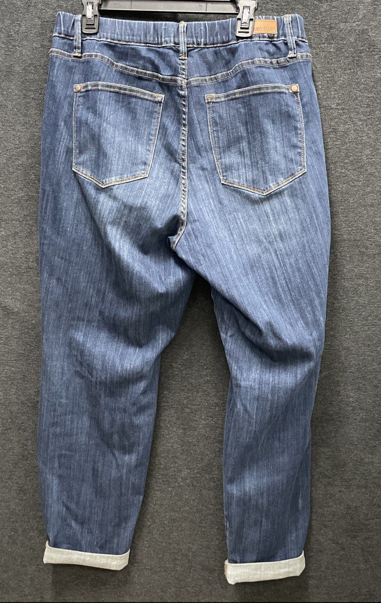 Judy Blue Women's Pull On Skinny Jeans Dark Wash High Rise Stretch Sz 18W