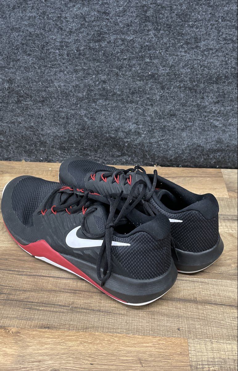 Nike Lunar Prime Iron II Black University Red Training Shoes Men's Size 12