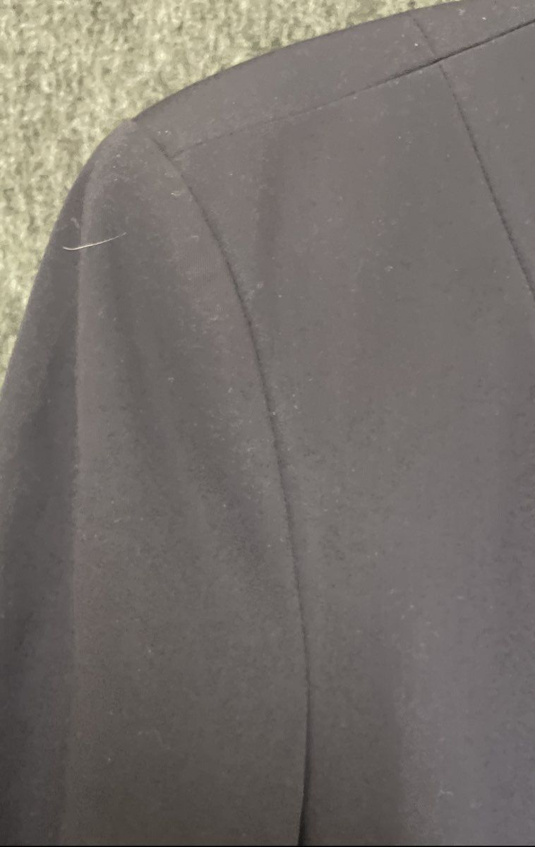 Worthington Women's Navy Blue Single Button Stretch Career Office Blazer Sz XL