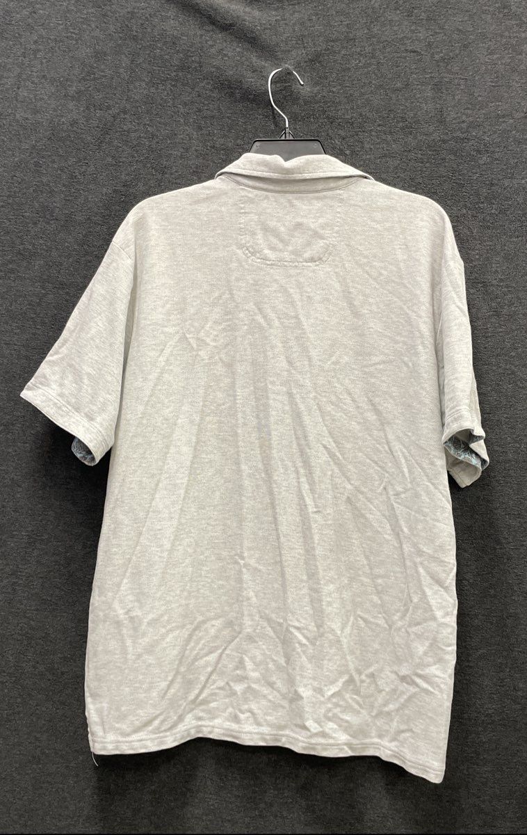 Tommy Bahama Men's Gray IslandZone Supima Cotton Short Sleeve Polo Shirt Size L