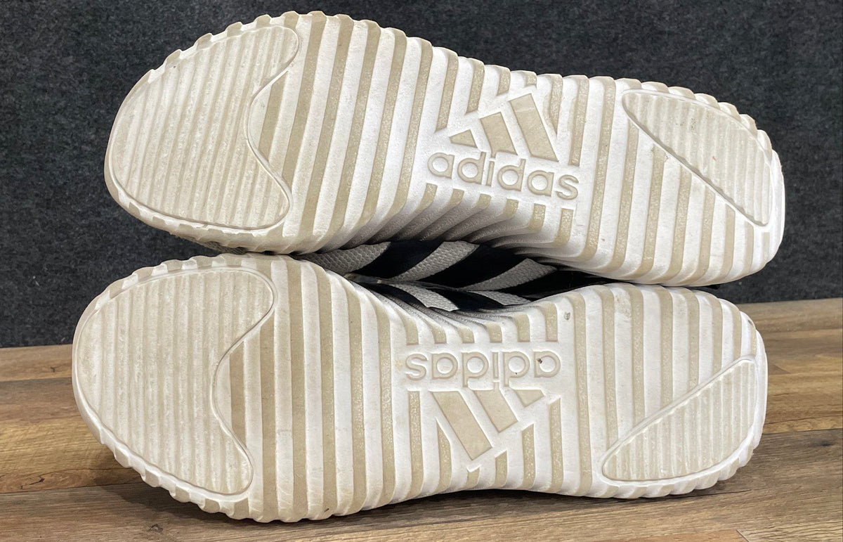 Adidas Kaptir 3.0 White Black Lifestyle Running Shoes Size 12
