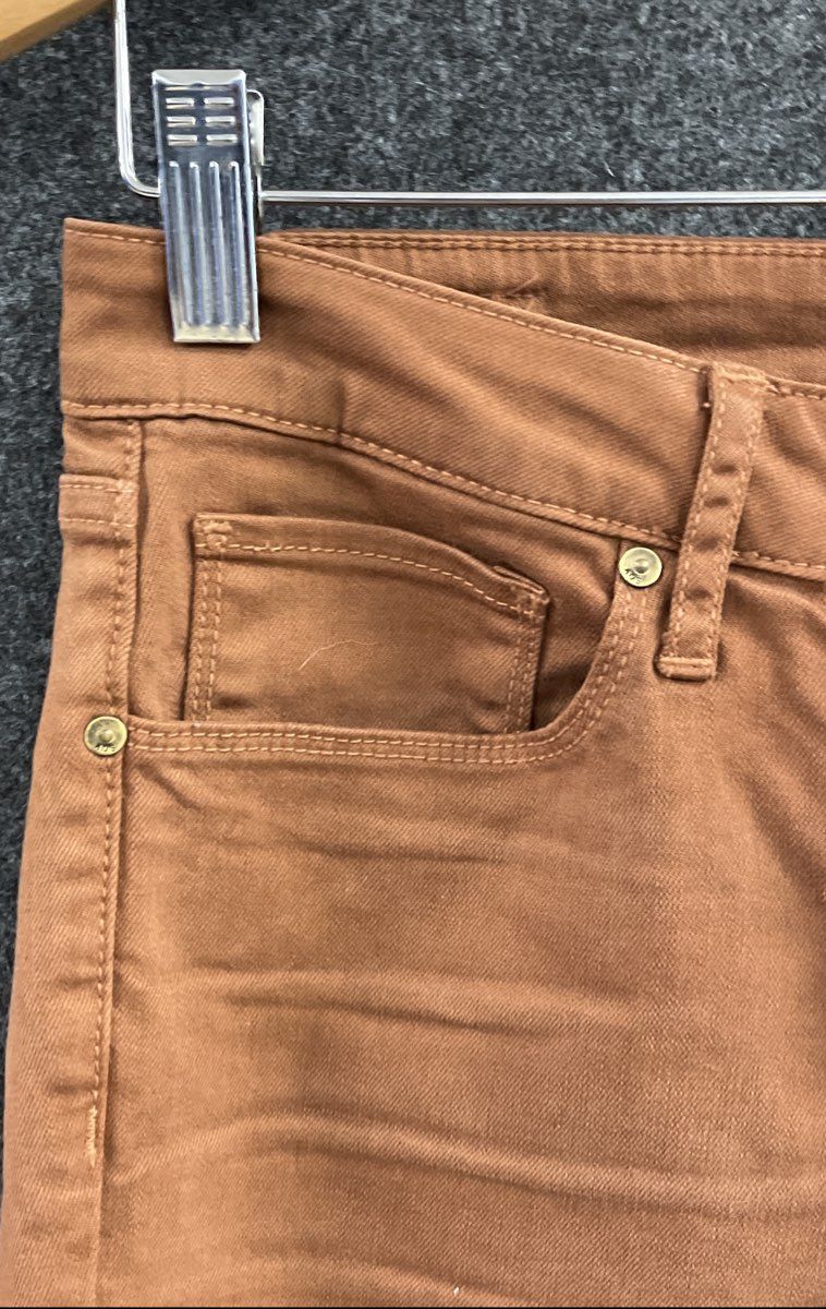 Articles of Society Women's Brown Lace Up Flare Jeans Size 28 NWT