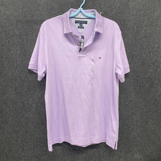 Tommy Hilfiger Men's Purple Lavender Custom Fit Cotton Polo Shirt NWT Sz L