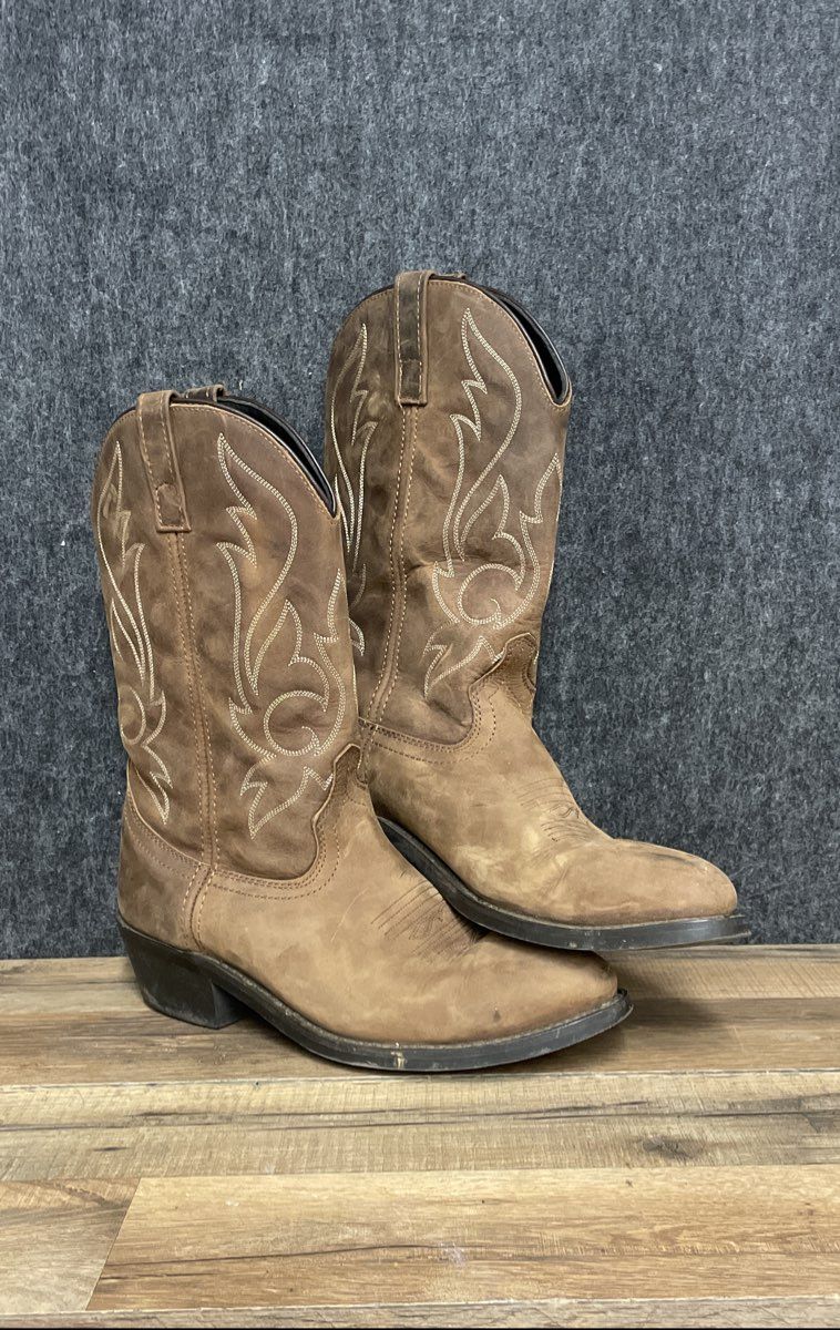 Masterson Boot Co. RB876 Brown Leather Western Cowboy Boots Men's Size 11.5 D