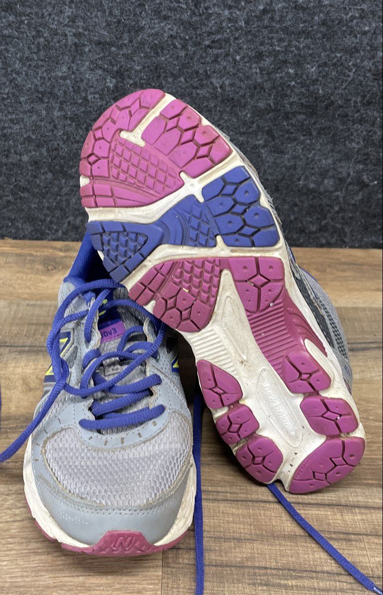 New Balance 450v3 Grey Blue Pink Women's Running Shoes Wide D Size 7.5