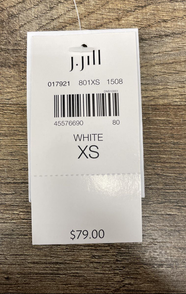 J. Jill Women's White Shirt Collection Long Sleeve Button Front Tunic NWT Sz XS