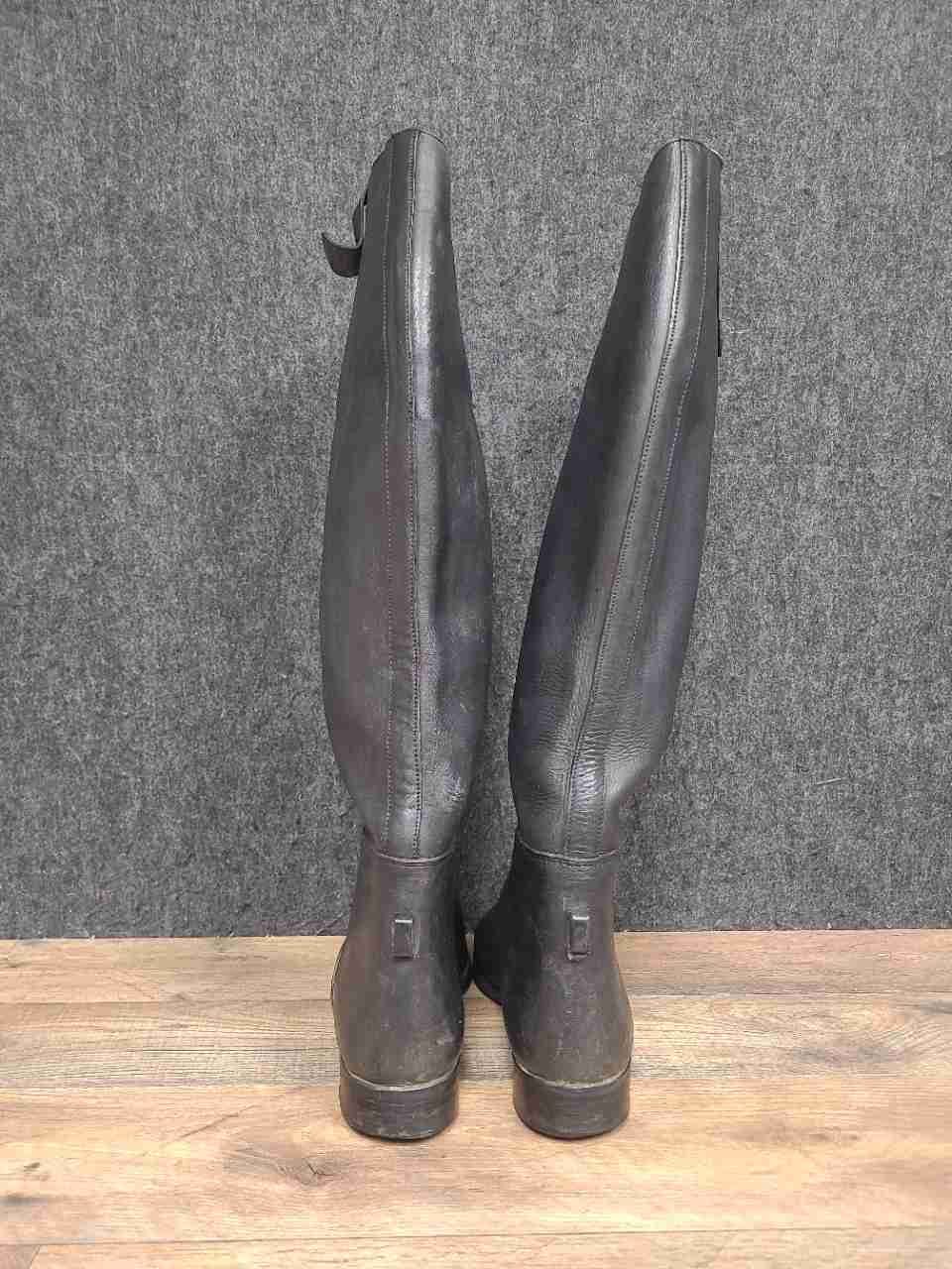 Sovereign by Miller's Black Leather Tall English Riding Dress Boots Size 39