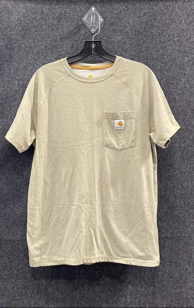 Carhartt Men's Relaxed Fit Force Midweight Pocket T-Shirt Lot of 2 Green Tan M