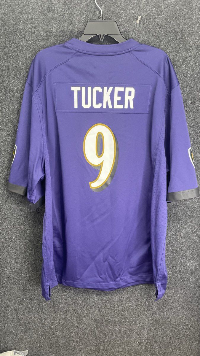 Nike Men's Baltimore Ravens Justin Tucker #9 Purple NFL On Field Jersey Sz XXL