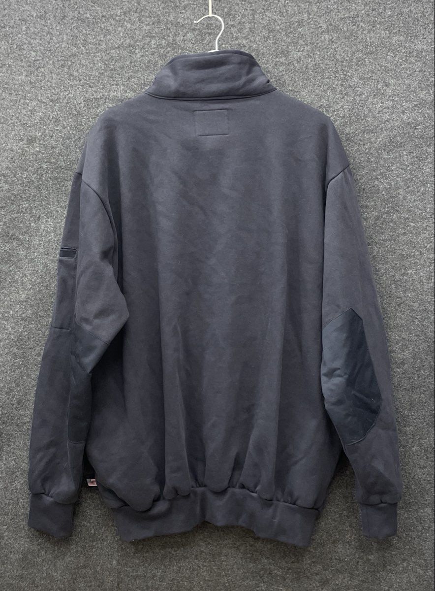 Game Workwear Men's Navy Blue Responder Job Shirt Quarter Zip Fleece Sz 2XL