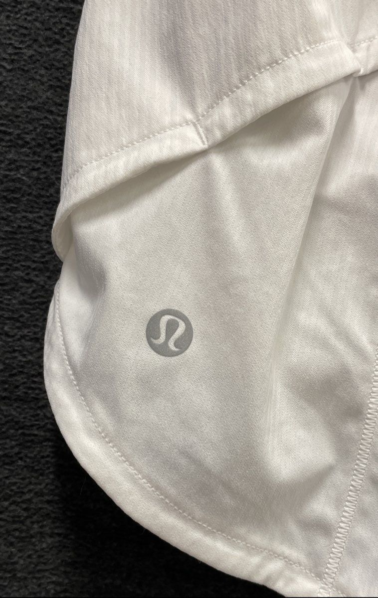 Lululemon Women's Speed Up High-Rise Lined Running Shorts White Sz 4 Tall
