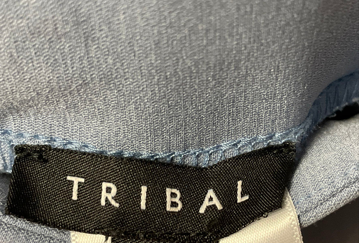 Tribal Women's Flatten It Pull-On Ankle Pants Stretch Light Blue Sz 12P