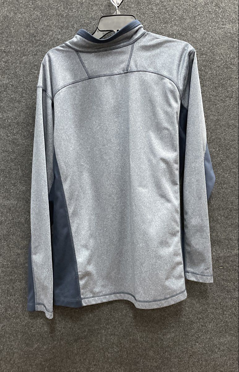 The North Face Men's 1/4 Zip Pullover Sweatshirt Gray Navy Heather Size XL