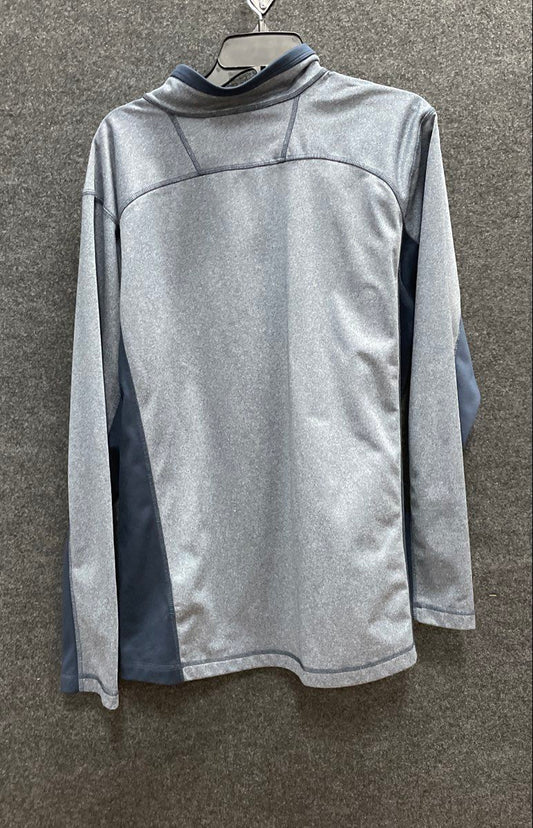 The North Face Men's 1/4 Zip Pullover Sweatshirt Gray Navy Heather Size XL
