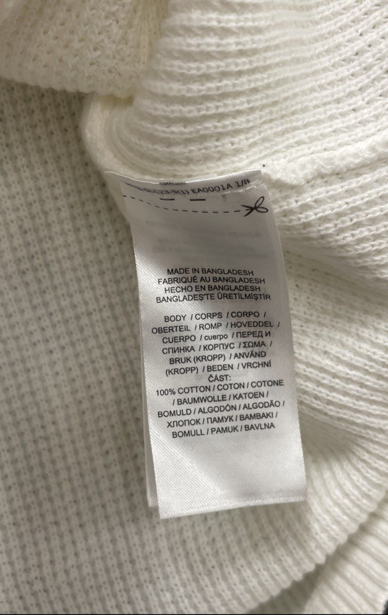 Lauren Ralph Lauren Women's White Waffle Weave Cotton Pullover Hoodie Sz M