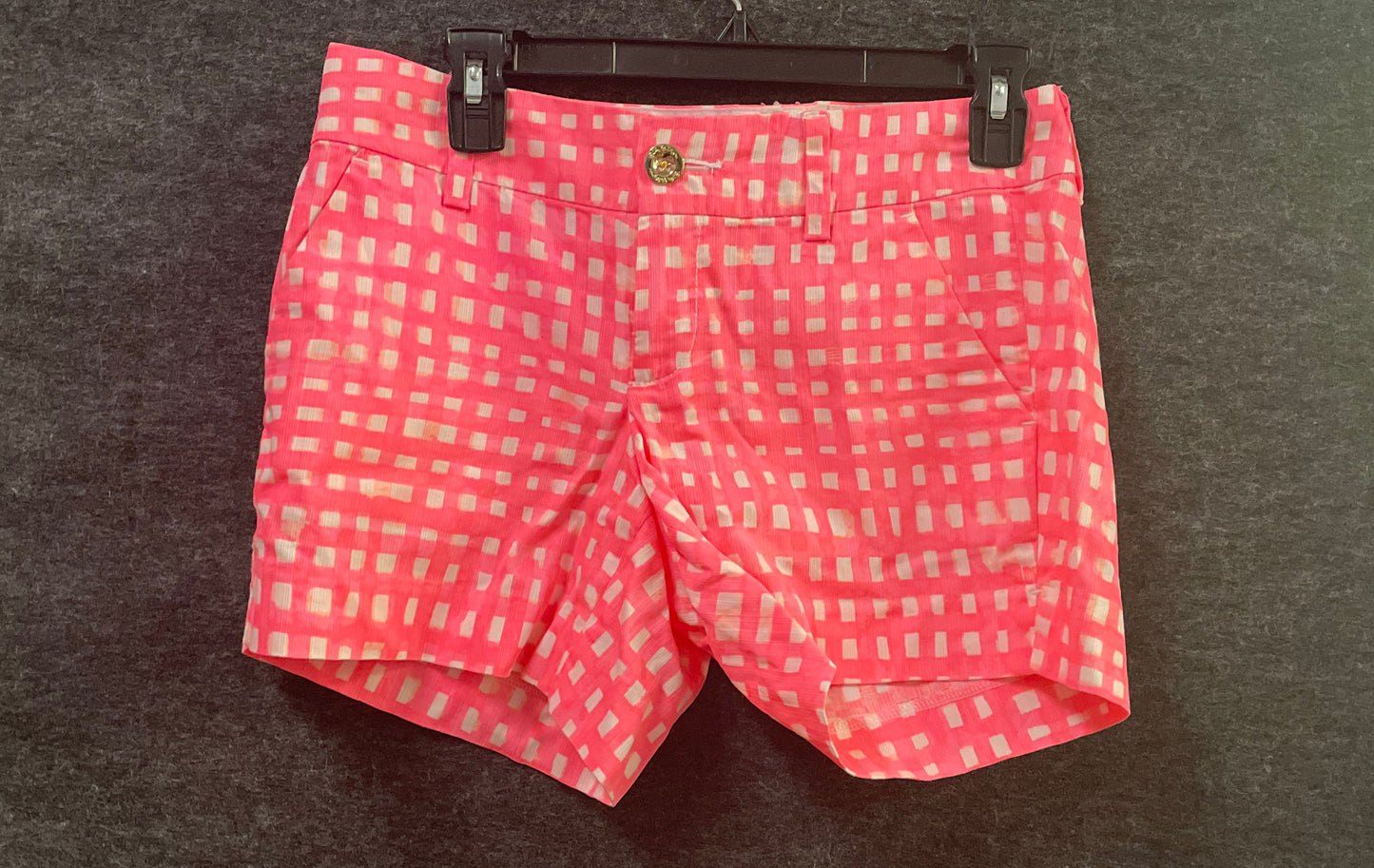 Lilly Pulitzer Women's Pink Shorts Set 2 Elephant Buttercup Callahan 5" Sz 2