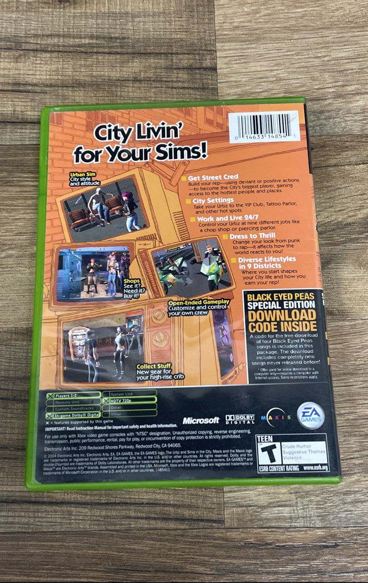 The Urbz Sims In The City Special Edition Xbox CIB Complete In Box