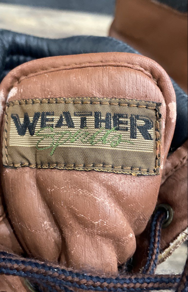 Weather Spirits Brown Black Steel Toe Duck Boots Rain Snow Size 9