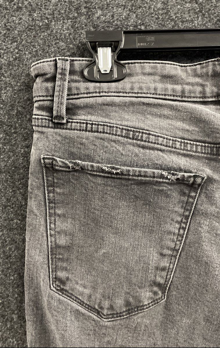 Lucky Brand Women's Bridgette Skinny Jeans Grey High Rise Distressed Sz 6/28