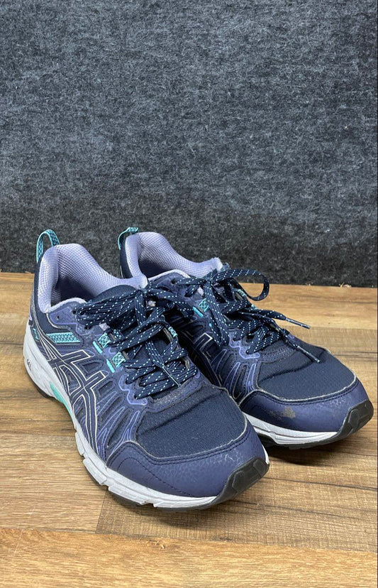 Asics Gel-Venture 7 Peacoat Blue Purple Women's Trail Running Shoes Size 10