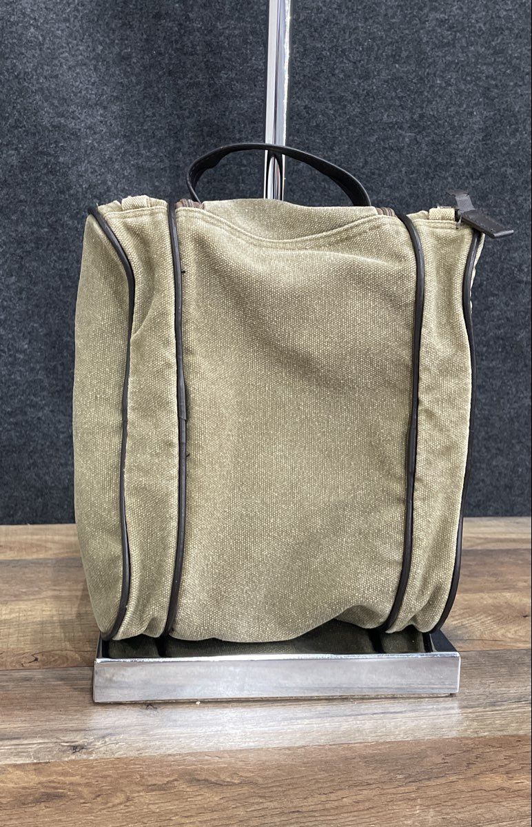 Columbia Green Canvas Hanging Toiletry Bag Travel Organizer Multi Compartment