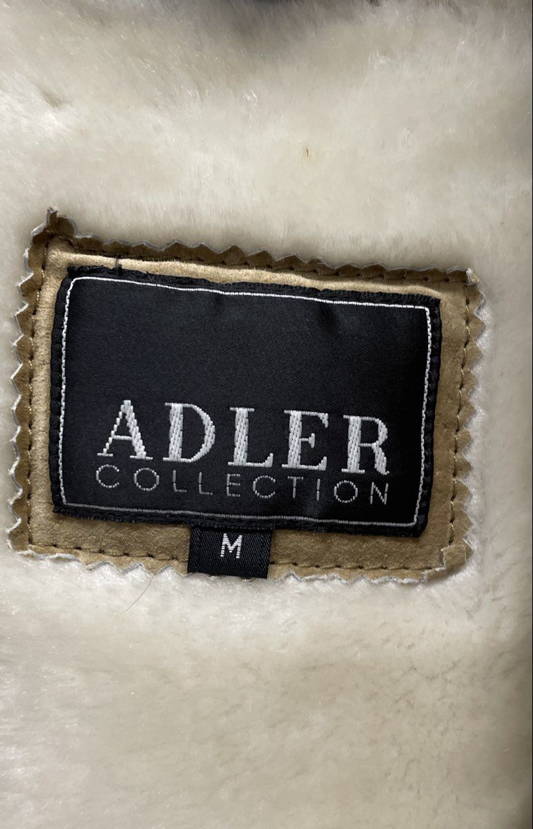 Adler Collection Women's Beige Faux Fur Lined Hooded Suede Style Coat Sz M