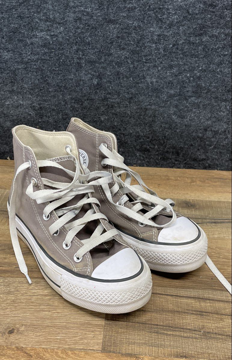 Converse Chuck Taylor All Star Hi Top Grey Canvas Women's Size 7.5
