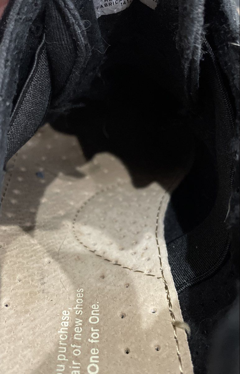 Toms Black Canvas Cap Toe Oxford Casual Lace Up Shoes Men's Size 8.5