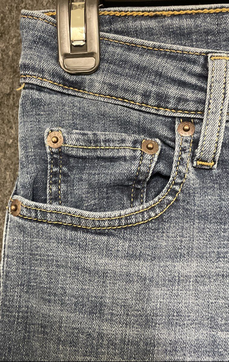 Levi's Women's 725 High Rise Bootcut Jeans Blue Stretch Denim Sz 25x30