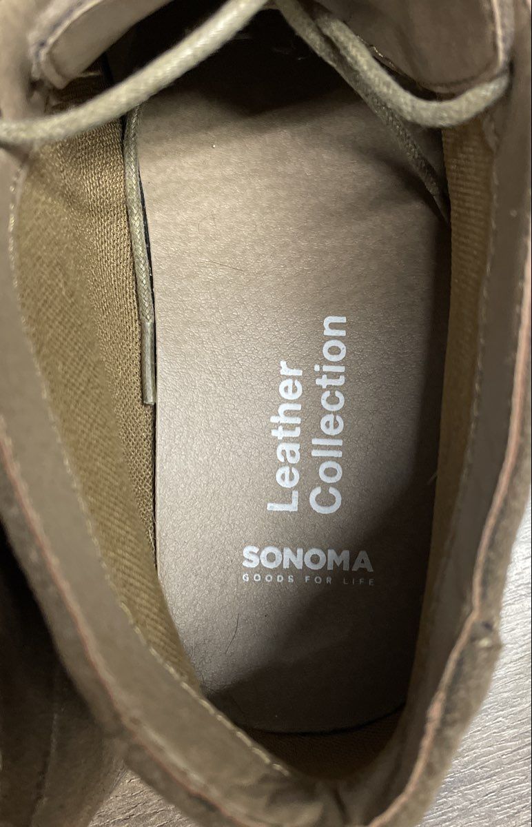 Sonoma Goods for Life Byron Sand Suede Chukka Desert Boots Men's Size 9.5