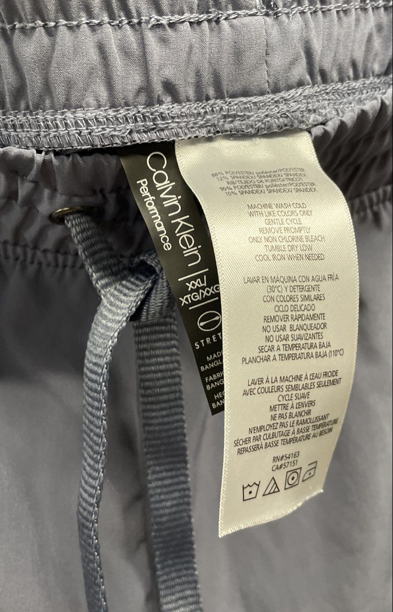 Calvin Klein Performance Men's Blue Sweatpants Joggers Zipper Pockets Sz XXL