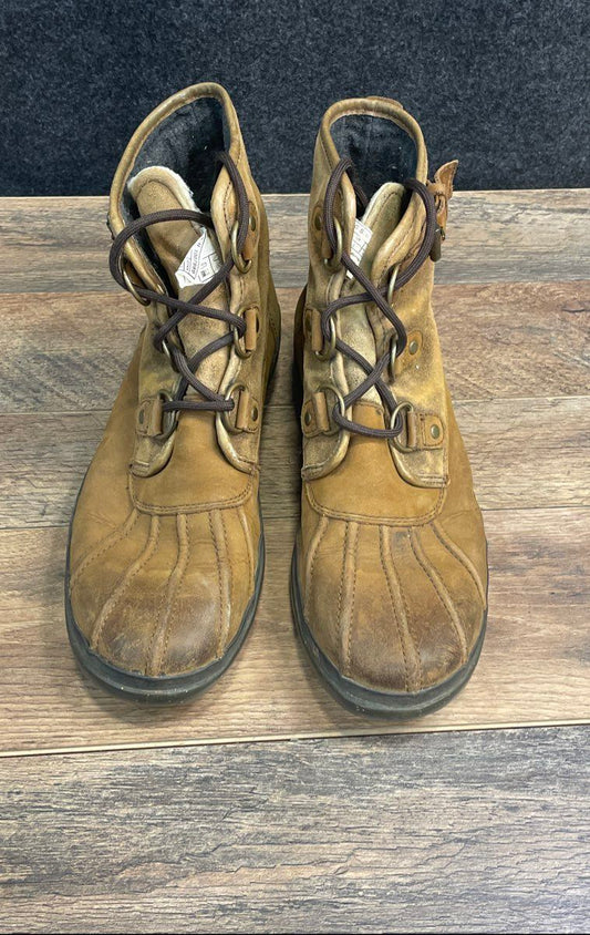UGG Adirondack Boot II Chestnut Leather Winter Snow Boots Women's Size 9.5
