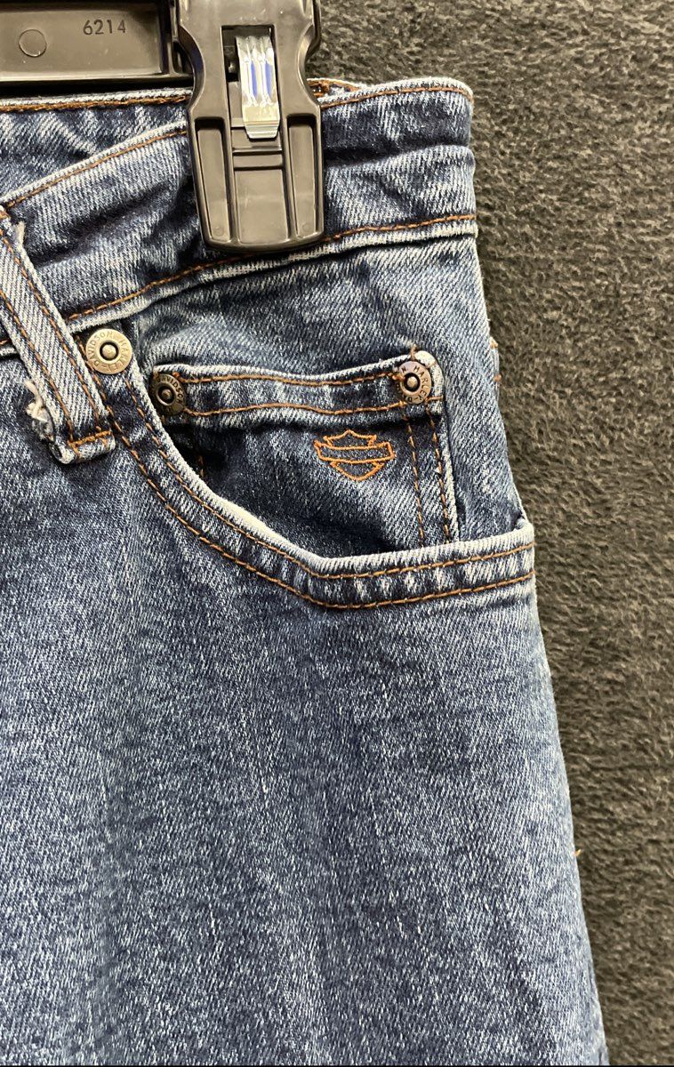 Vintage 2005 Harley-Davidson Bootcut Jeans Denim Made in Canada Sz 14L