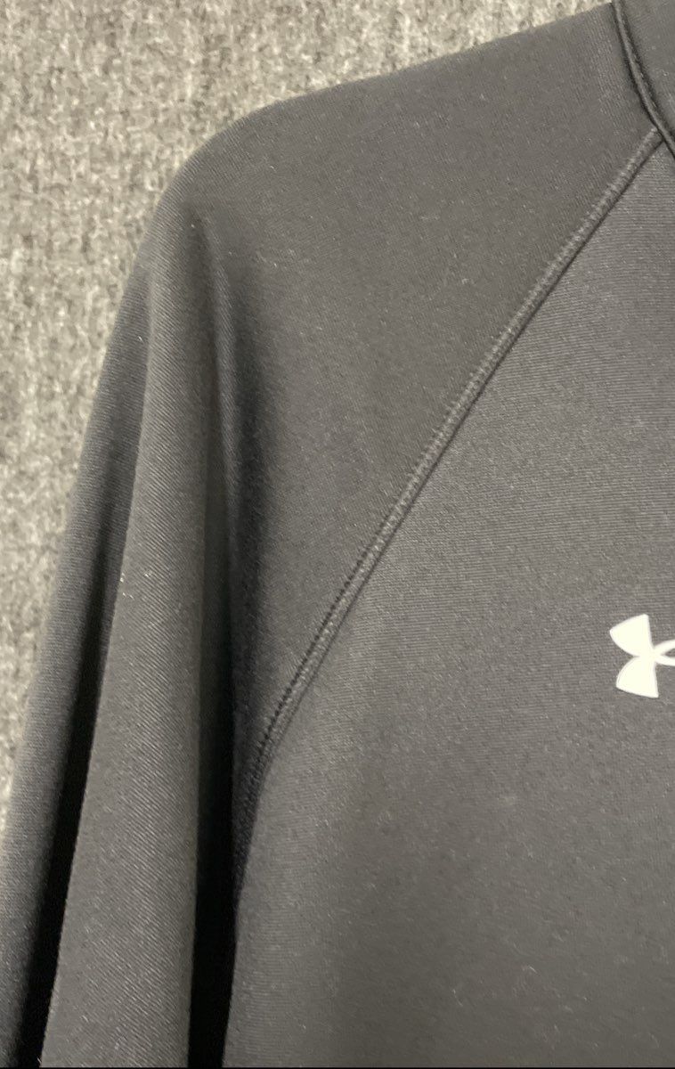 Under Armour Men's Black Armour Fleece 1/4 Zip Pullover Kangaroo Pocket Sz XL