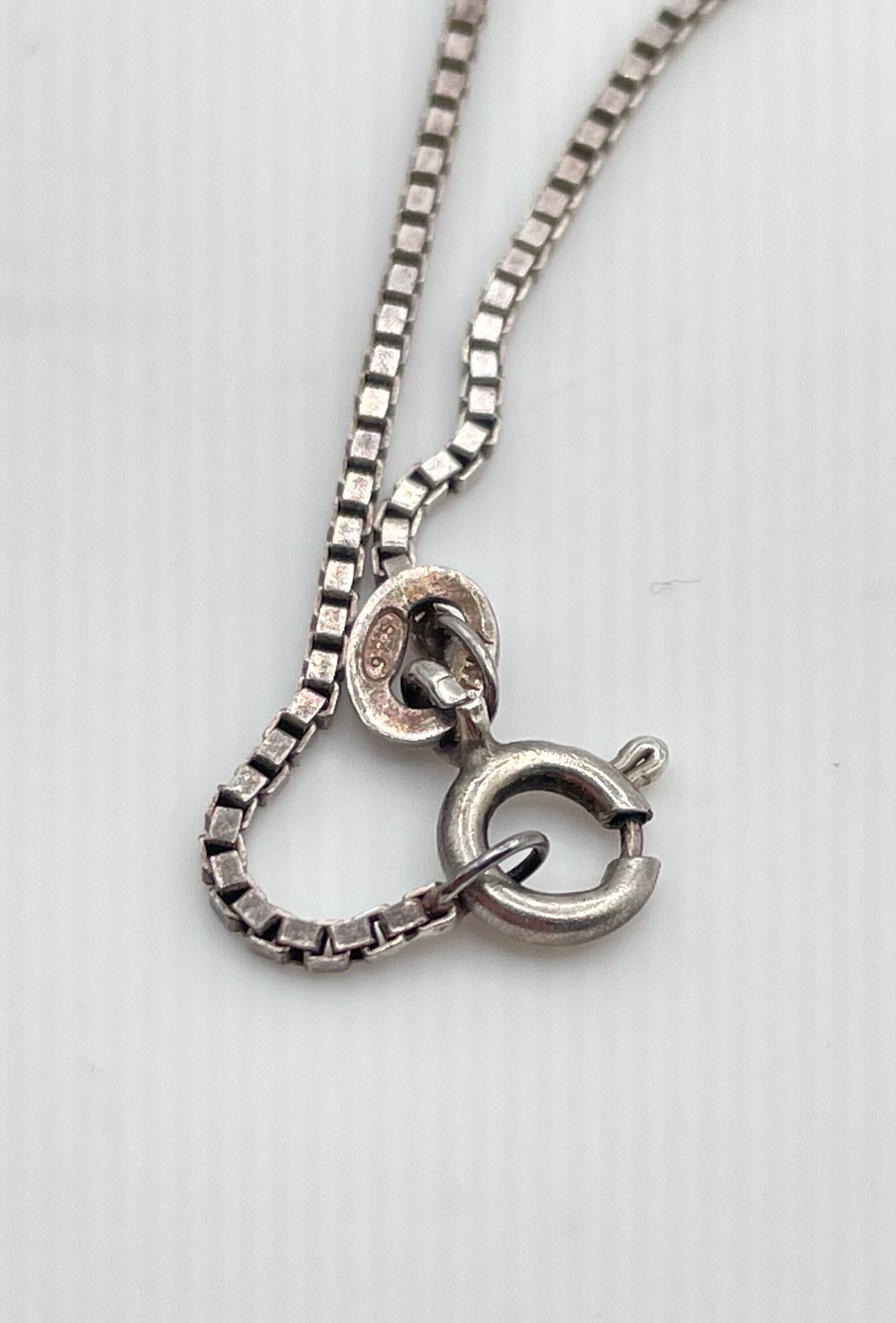 925 Sterling Silver Cubic Zirconia Pendant Necklace 7.2g