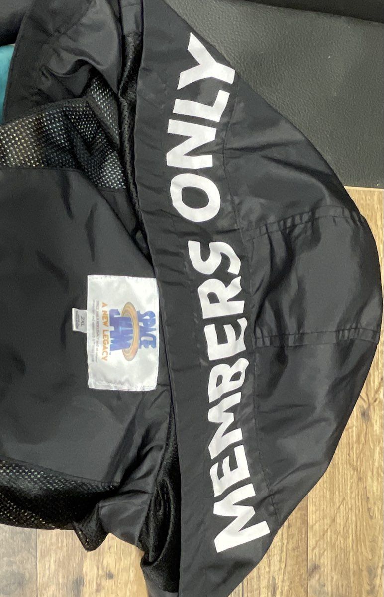 Members Only Space Jam A New Legacy Tune Squad Hooded Windbreaker Jacket Sz 2XL