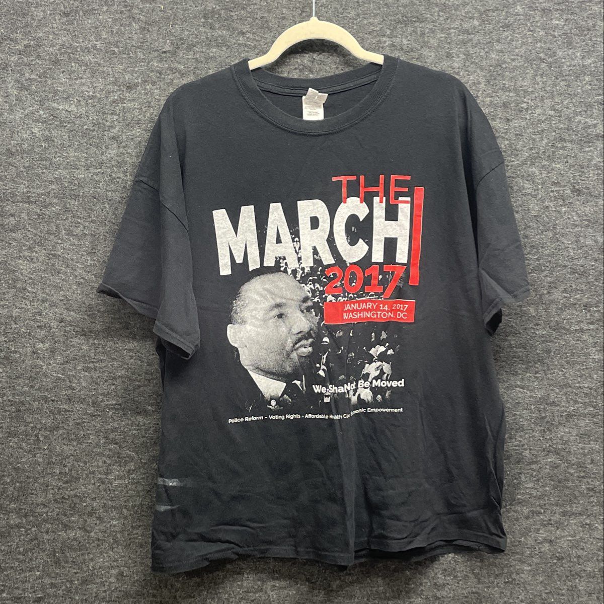 Barack Obama MLK The March 2017 Farewell Presidential Graphic T-Shirt Sz 2XL