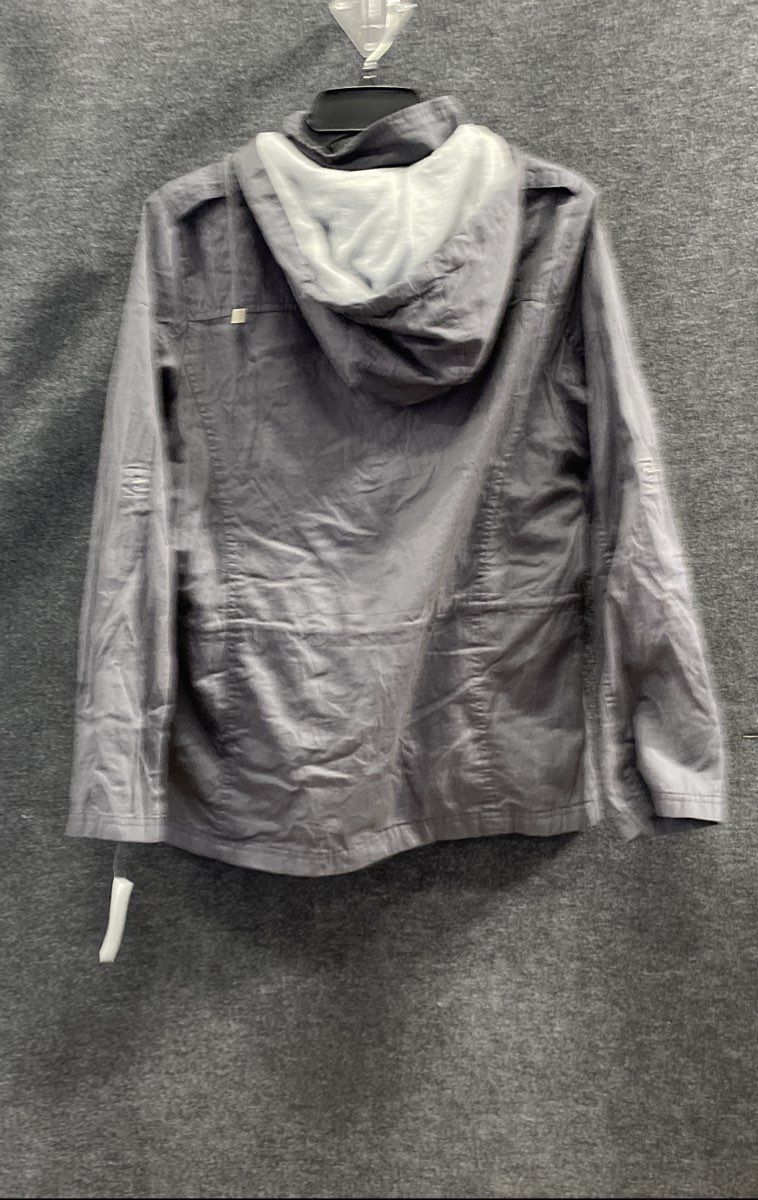 YMI Collection Women's Charcoal Essential Topper Hooded Utility Jacket NWT Sz L