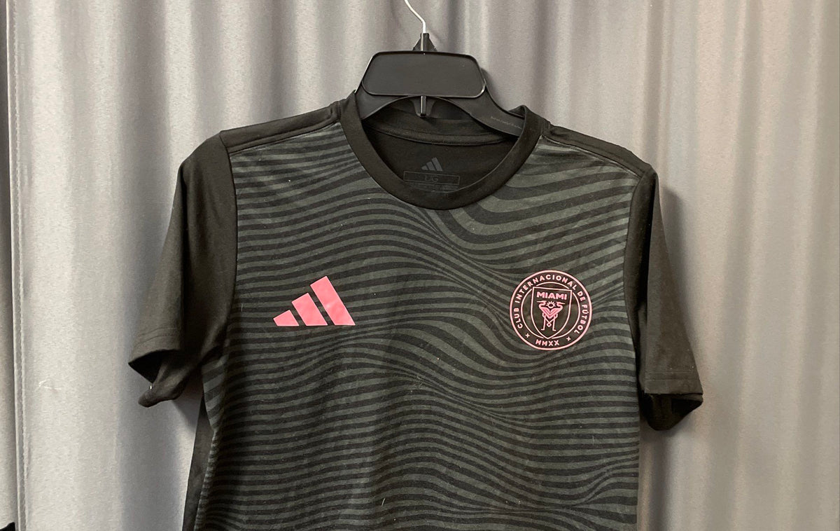 Adidas Women's Inter Miami #10 Messi Jersey Black Pink Tonal Wave Sz L