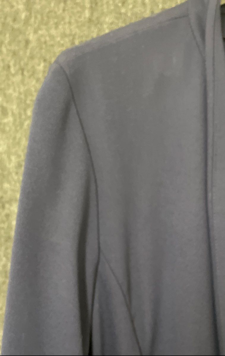 Investments Women's Open Front Jacket Navy Blue Rayon Blend Stretch Sz XL