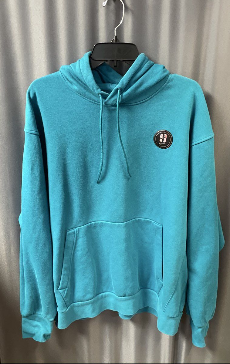 Nike Women's Sabrina Ionescu Teal Pullover Hoodie Signature Logo Sz XL