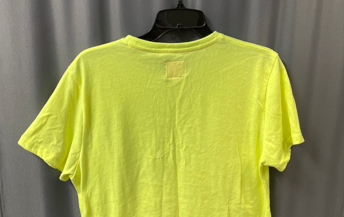 Superdry Osaka 6 Men's Neon Yellow Floral Graphic Short Sleeve T-shirt Size L